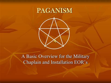 Key tenets of paganism